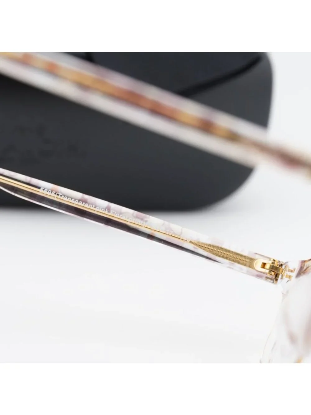 Coach HC6174F 5695 Rectangle Eyeglasses 54mm - Transparent Pink Floral Print